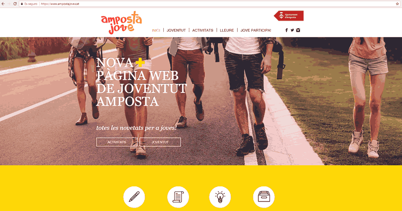 Joventut Amposta estrena nova web ampostajove.cat és el portal on l’àrea de Joventut de l’Ajuntament aglutinarà tota la informació d’interès per als i les joves de la ciutat       